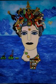 carole Berthe - La musicienne 81X60cm 2008 Huile sur toile carole Berthe - La musicienne 81X60cm 2008 Huile sur toile