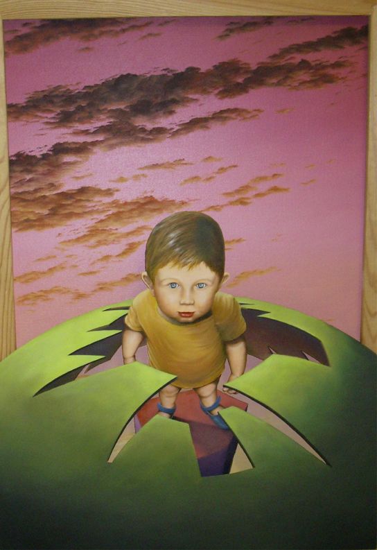 daniel JOUX - DIS DESSINE MOI UN MOUTON, huile sur toiles de lin découpées et collées sur un même chassis.96x72cms.2011 daniel JOUX - DIS DESSINE MOI UN MOUTON, huile sur toiles de lin découpées et collées sur un même chassis.96x72cms.2011