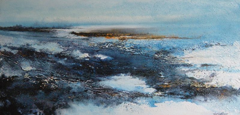 Daniel ROGER - Bleu marée 80x40 Daniel ROGER - Bleu marée 80x40