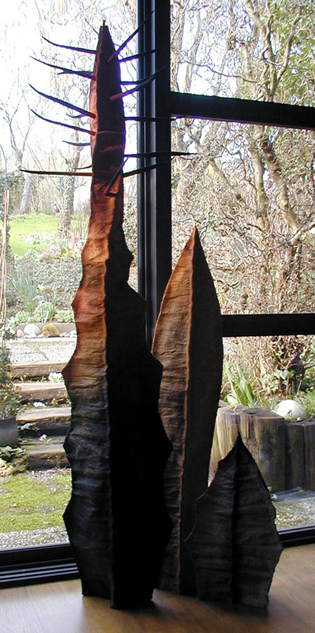 francoise CHAMAGNE - végétales. 0,50 à 2m. 2009. feutre de lin francoise CHAMAGNE - végétales. 0,50 à 2m. 2009. feutre de lin