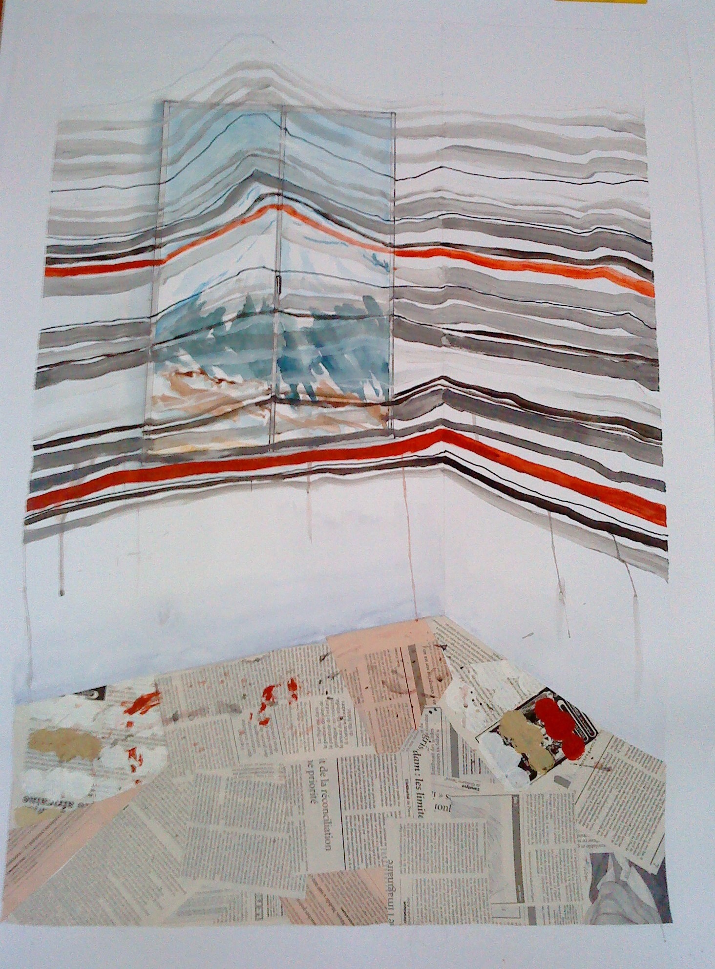 Marie-Ange BALDI - NIAULON - Tracer, 100x70, tech.mixtes Marie-Ange BALDI - NIAULON - Tracer, 100x70, tech.mixtes