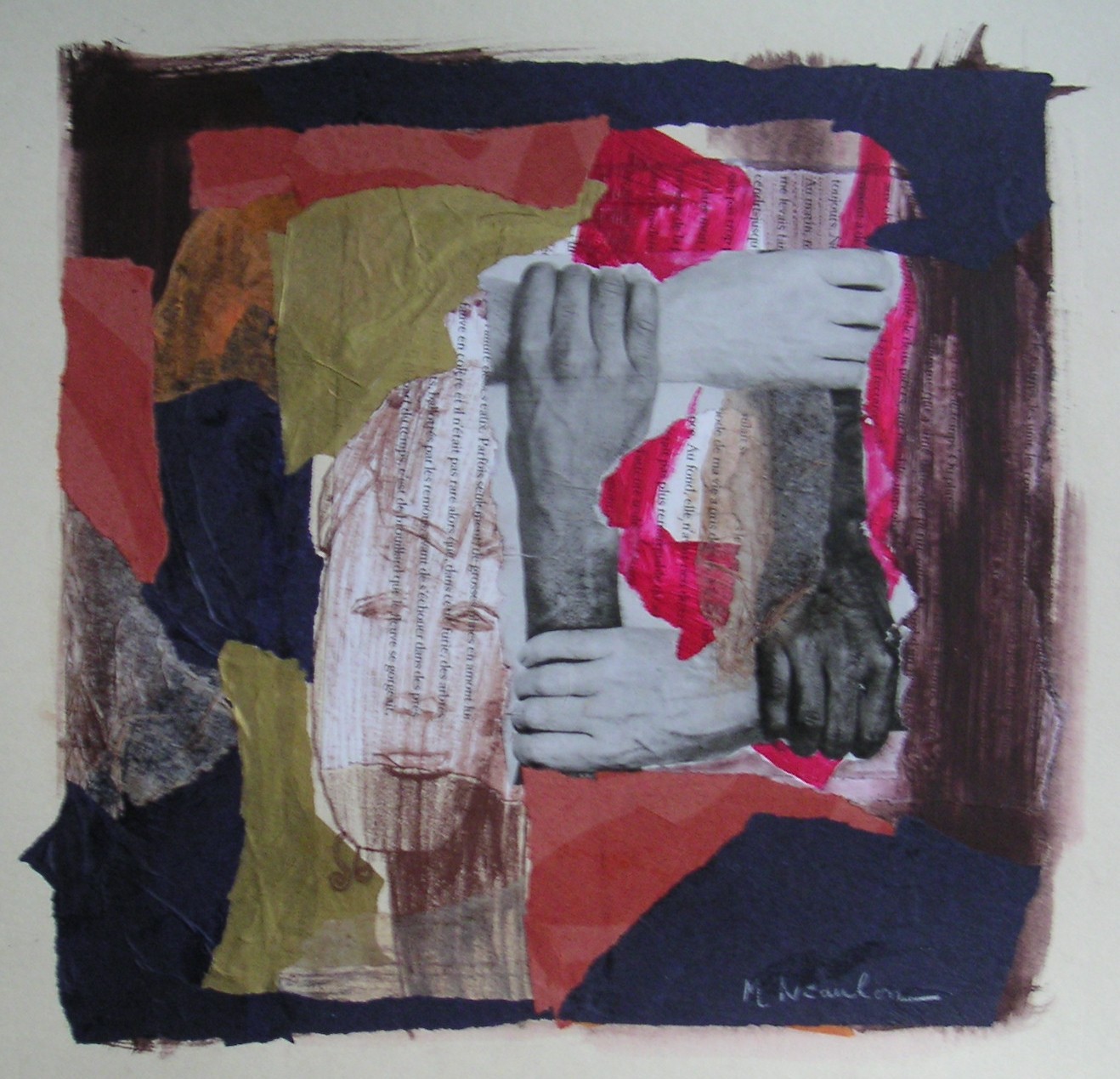 Marie-Ange BALDI - NIAULON - Oni courronée, 35x35, t.mixtes Marie-Ange BALDI - NIAULON - Oni courronée, 35x35, t.mixtes