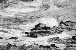 michelle boucard - Tempête 20x30 cm en 2011 monotype michelle boucard - Tempête 20x30 cm en 2011 monotype