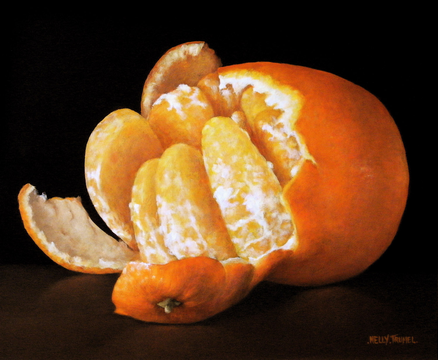 nelly trumel - mandarine ouverte 6F 2009 acryl nelly trumel - mandarine ouverte 6F 2009 acryl