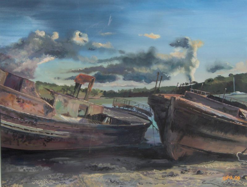olivier FILLEUL dit Ofil - Quelmer démontée 50x65cm déc 2009 gouache olivier FILLEUL dit Ofil - Quelmer démontée 50x65cm déc 2009 gouache