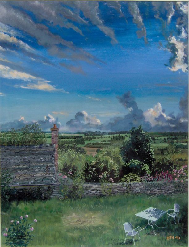 olivier FILLEUL dit Ofil - Saint Germain sur ciel 50x65cm juin 2010 gouache olivier FILLEUL dit Ofil - Saint Germain sur ciel 50x65cm juin 2010 gouache