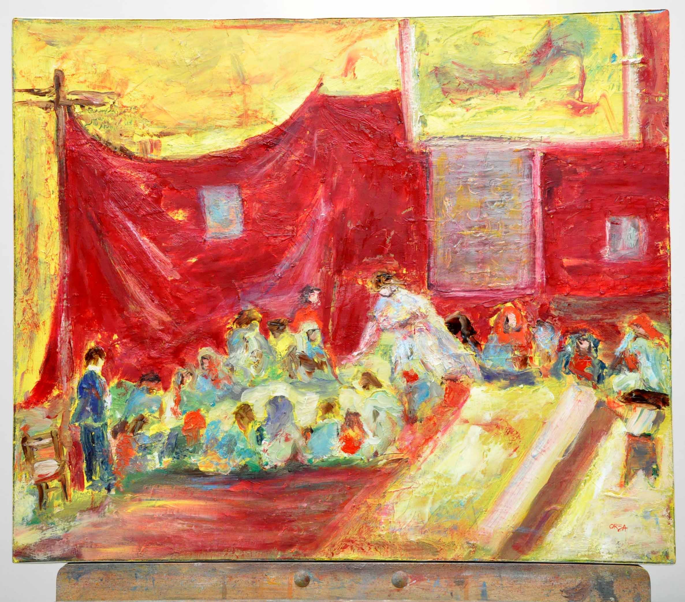 Orza zohra Tanem - Ecole de jeune fille à Alger,65x54,novembre 2010,huile sur tooile Orza zohra Tanem - Ecole de jeune fille à Alger,65x54,novembre 2010,huile sur tooile