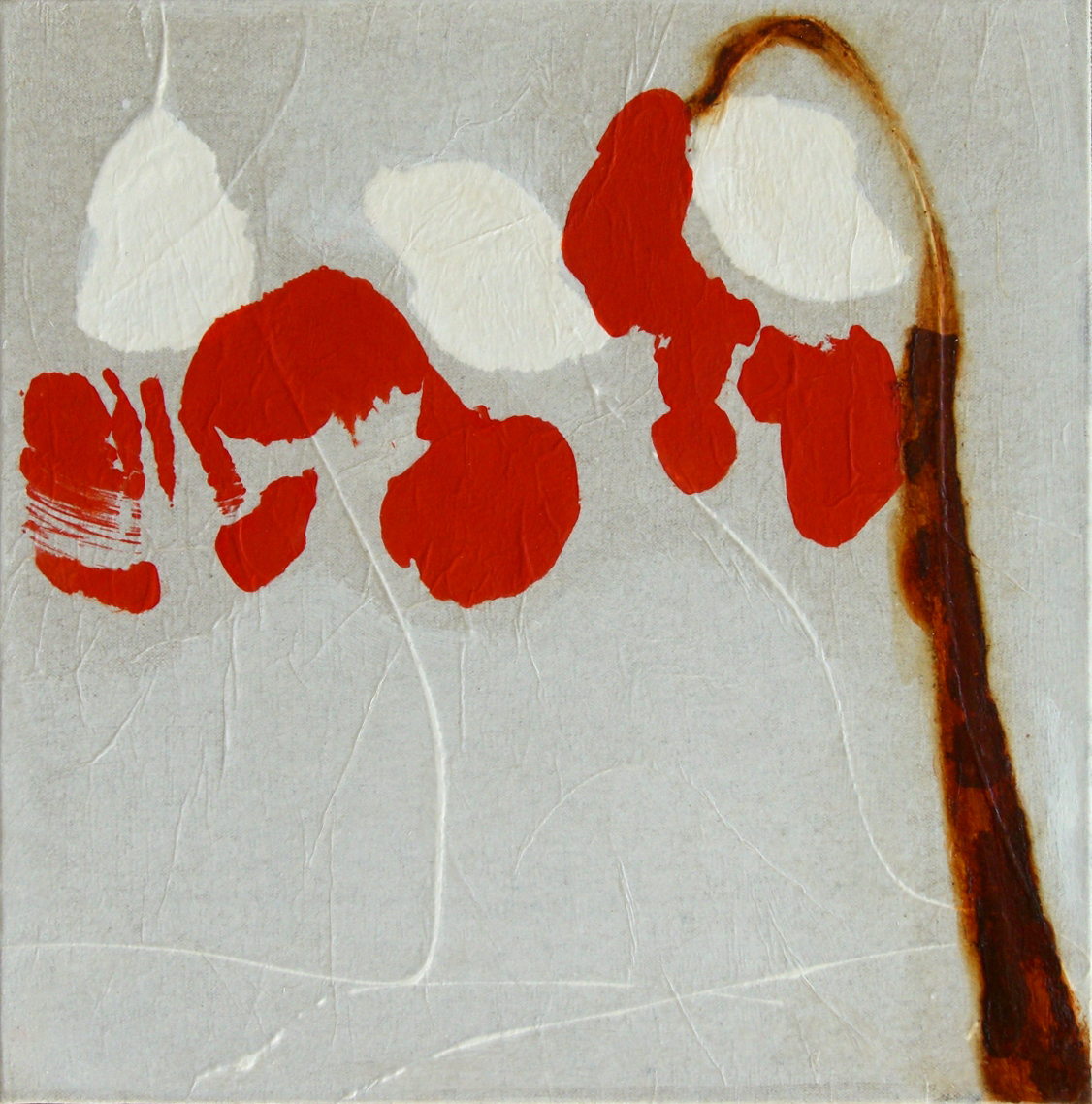 patricia erbelding - PEINTURE HUILE ROUILLE PAPIER ET CIRE SUR TOILE 40X40 patricia erbelding - PEINTURE HUILE ROUILLE PAPIER ET CIRE SUR TOILE 40X40