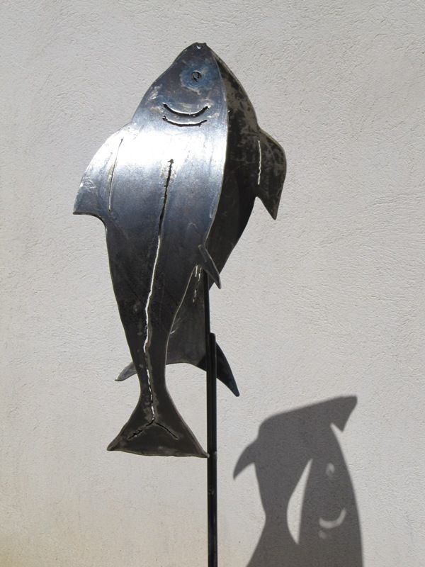 patrick planchon - Poisson, 80 x 40, année 2010, Acier découpé patrick planchon - Poisson, 80 x 40, année 2010, Acier découpé