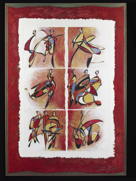 philippe GIRARD - d?placement-2,5m-2003-bois patin? or philippe GIRARD - d?placement-2,5m-2003-bois patin? or