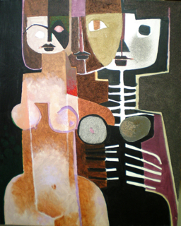 pierre cayol - Le début et la fin - 81 x 65 - 2009 - Acrylique et sable sur toile pierre cayol - Le début et la fin - 81 x 65 - 2009 - Acrylique et sable sur toile
