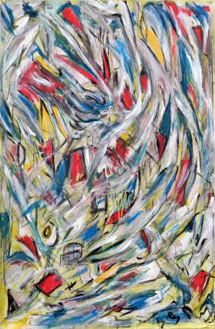 raymond moquet - Tornade acrylique + medium sur toile 146x97 raymond moquet - Tornade acrylique + medium sur toile 146x97