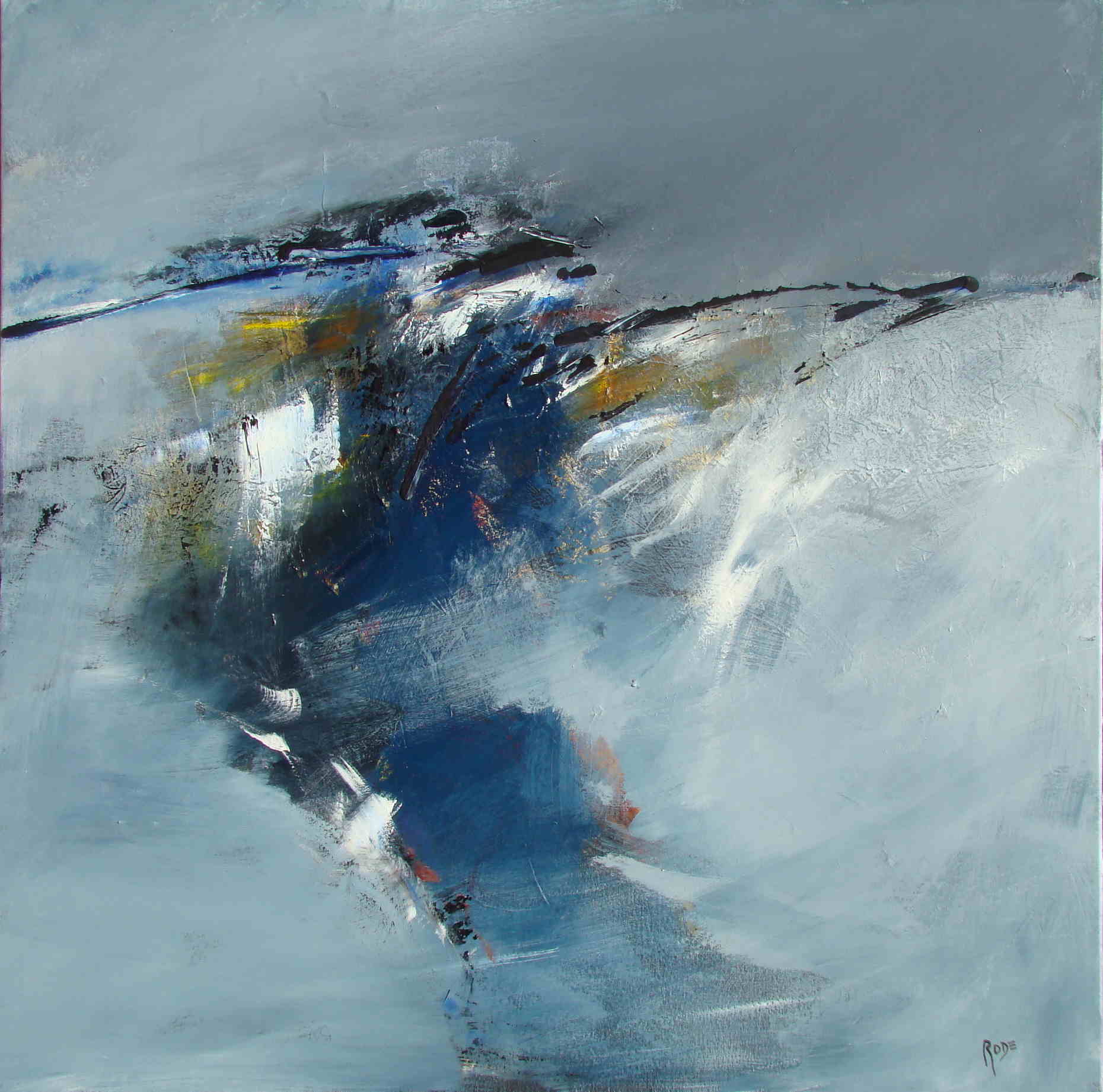 roger rode - LBRUMES HIVERNALES 80X80 ACRYLIQUE SUR TOILE roger rode - LBRUMES HIVERNALES 80X80 ACRYLIQUE SUR TOILE