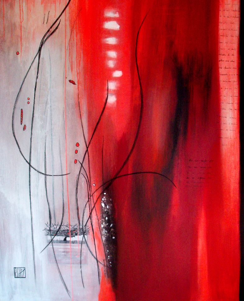 rosy chaignon - Ne me coupe pas. 130x160 cm. 2010 Techniques mixtes rosy chaignon - Ne me coupe pas. 130x160 cm. 2010 Techniques mixtes