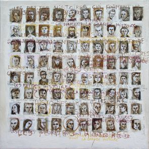 sarah teulet - Les petites histoires, 100X100cm, 2010, techniques mixtes sarah teulet - Les petites histoires, 100X100cm, 2010, techniques mixtes