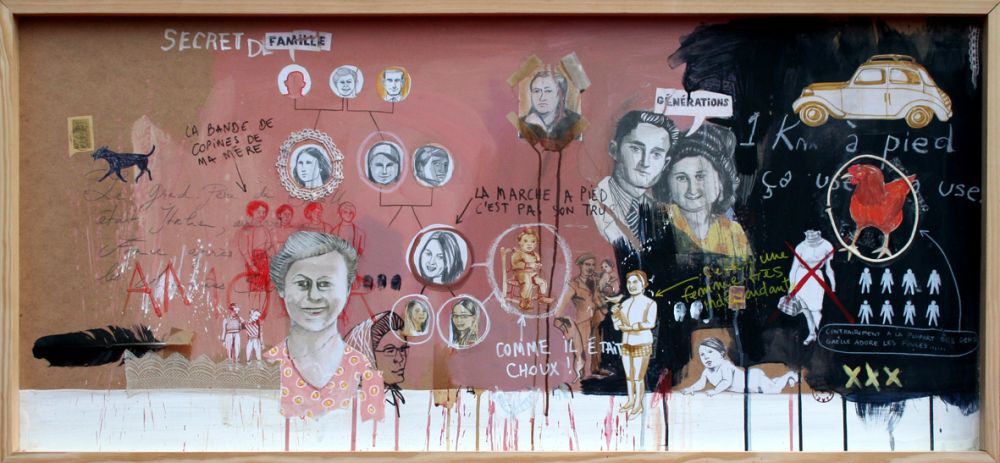 sarah teulet - Famille L, 2010, techniques mixtes sarah teulet - Famille L, 2010, techniques mixtes