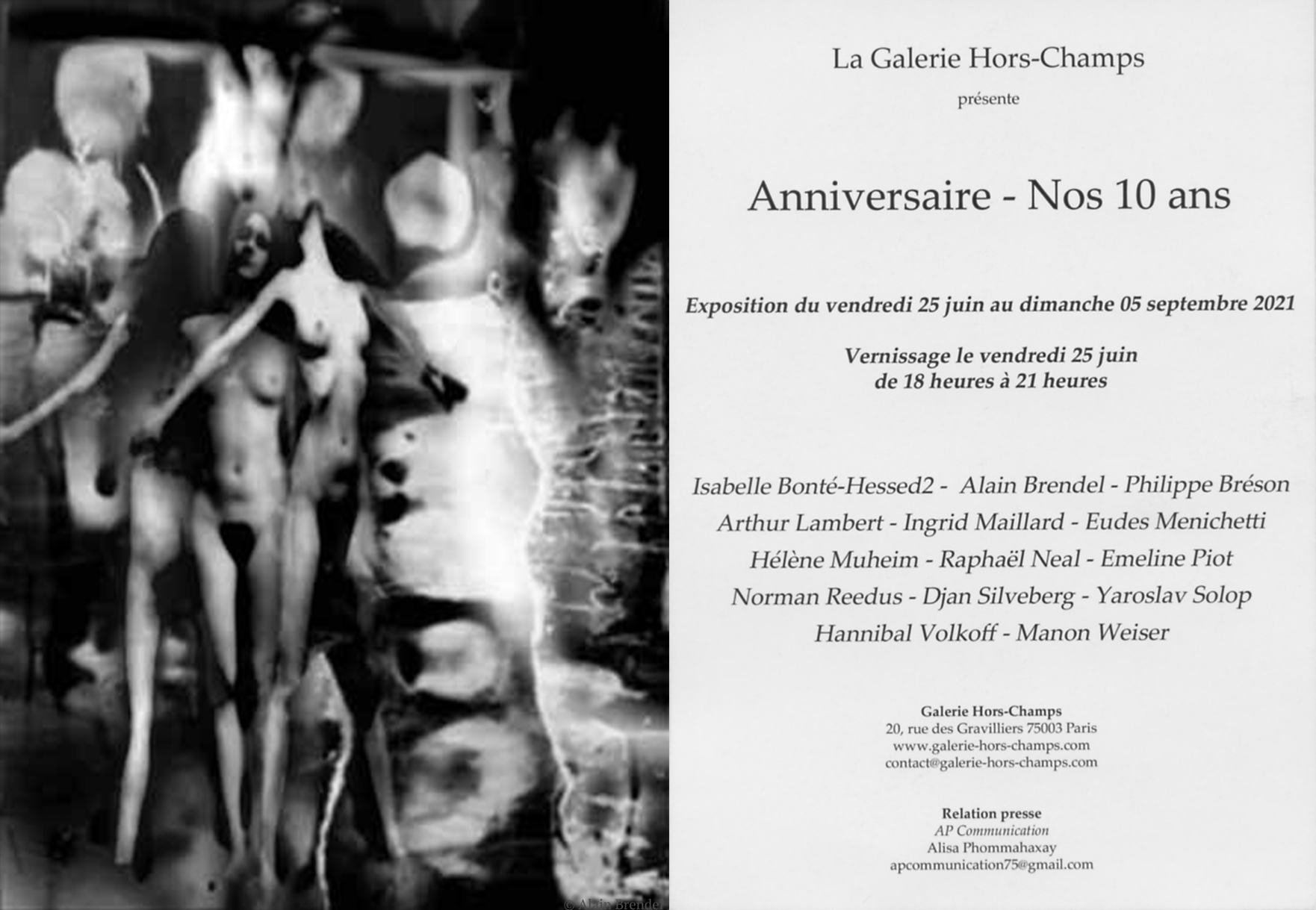 Les 10 Ans de la Galerie Hors-Champs
