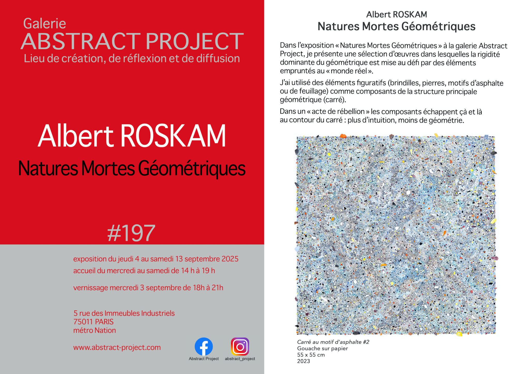 Albert ROSKAM Natures Mortes Géométriques