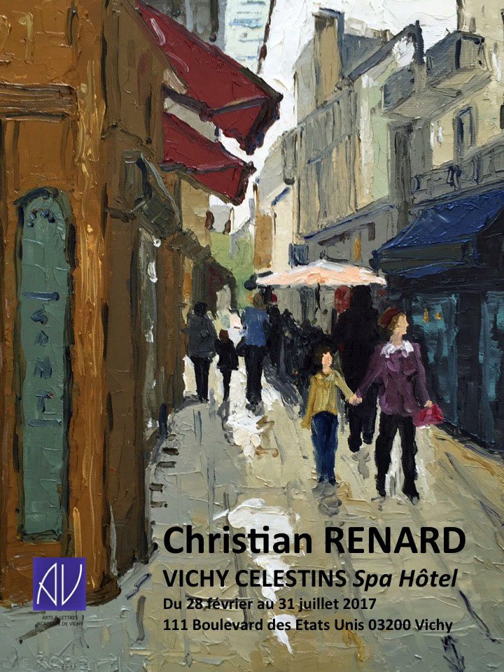 Un peintre au coeur de la ville de vichy