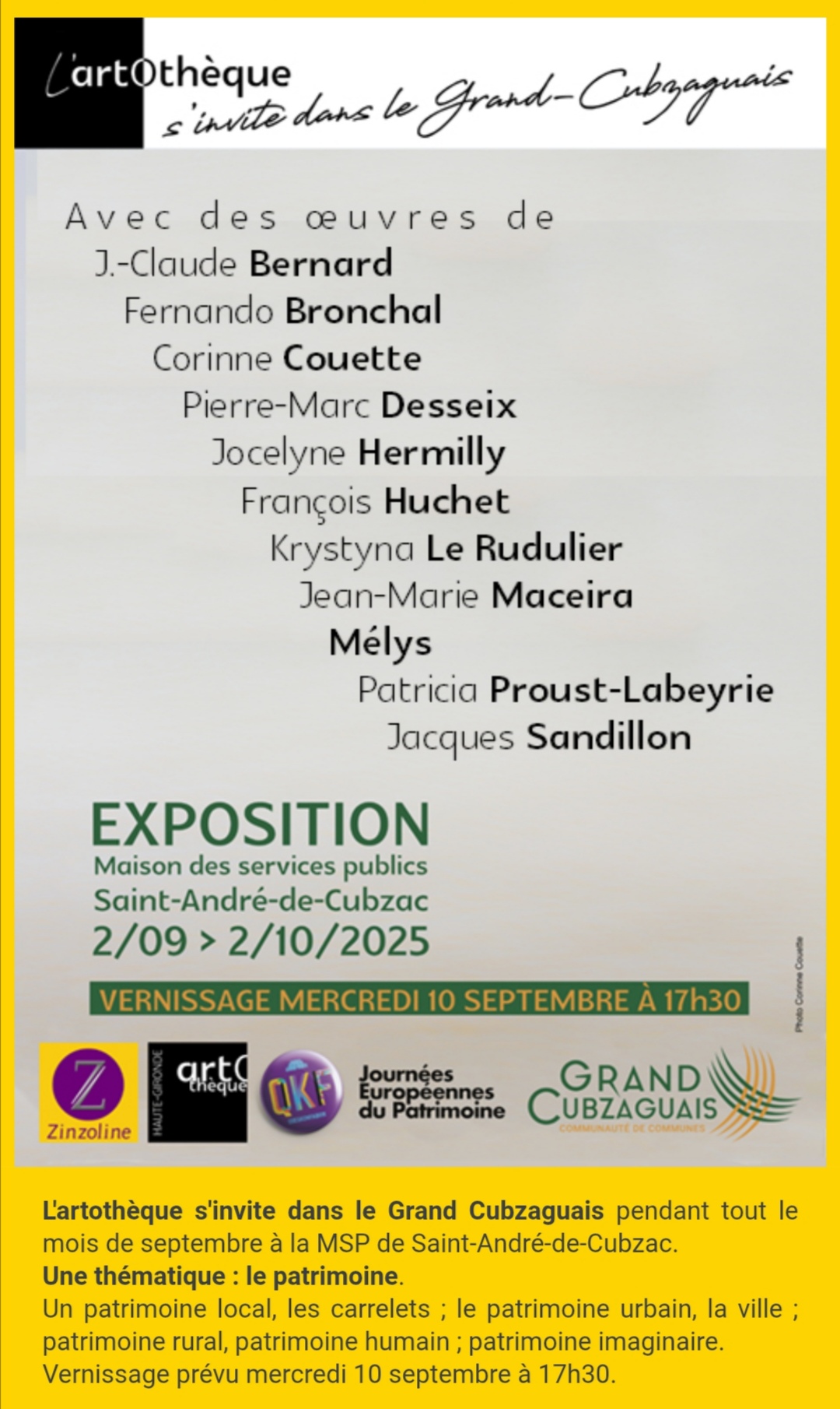 L'arthOtèque s'invite dans le grand Cubzaguais