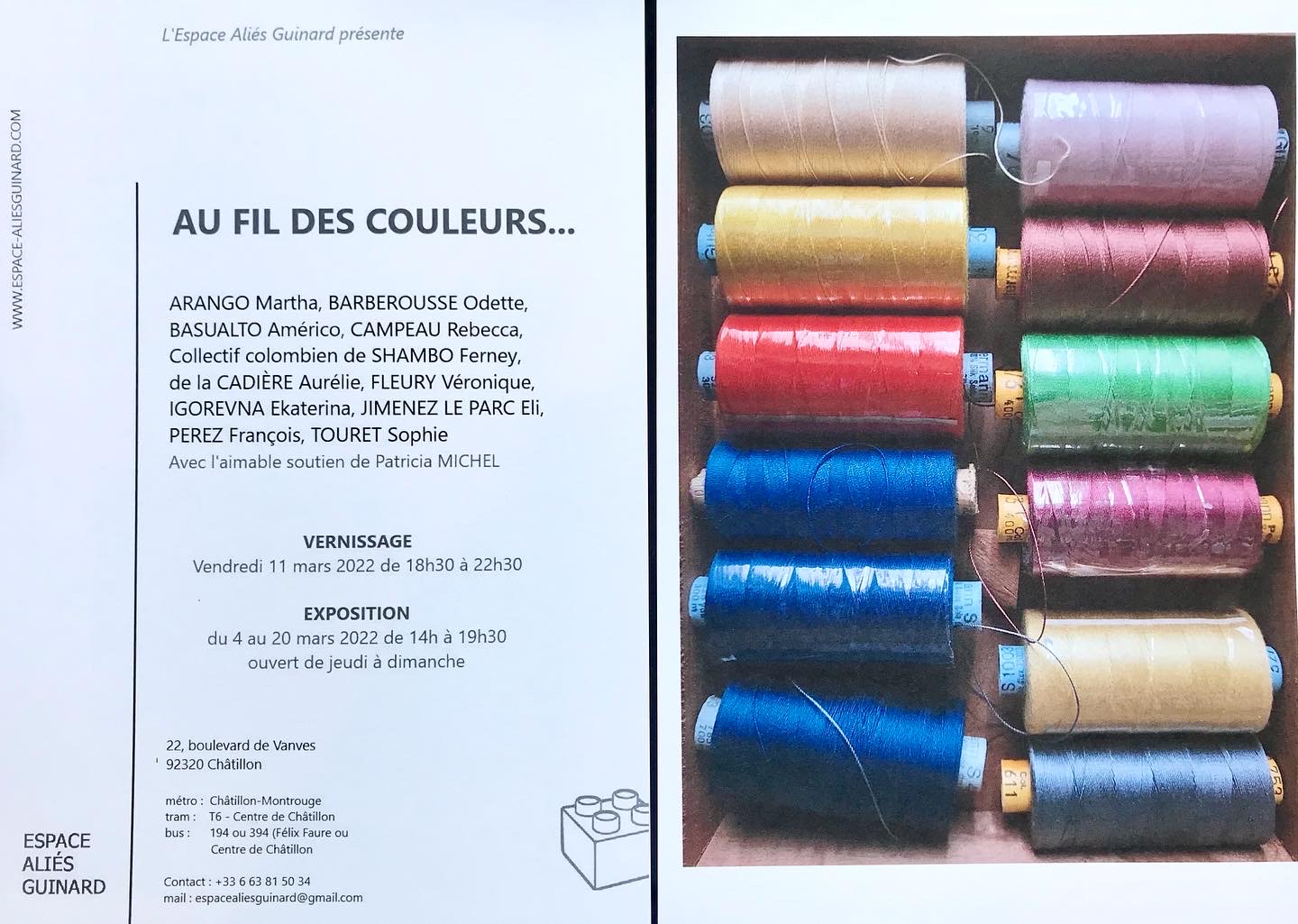 AU FIL DES COULEURS   exposition   art textile