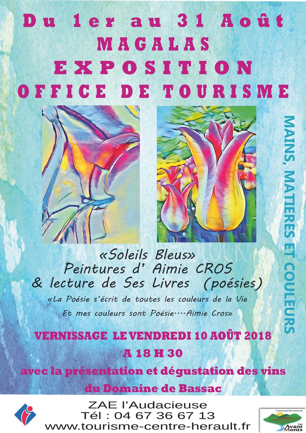 SOLEILS BLEUS - Peintures et Poésie - Aimie Cros