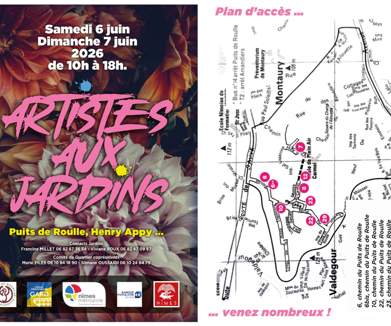 Artistes aux jardins à Nîmes