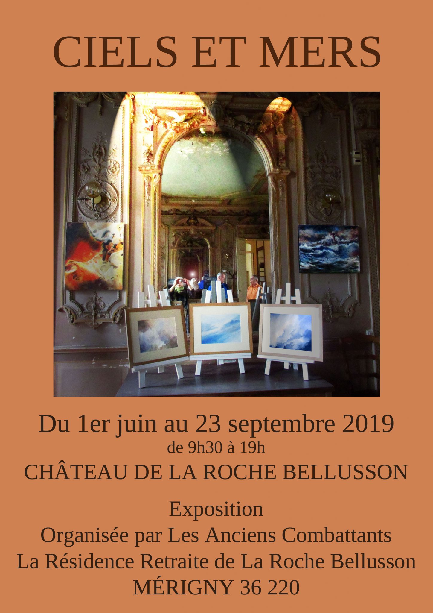 Exposition de ciels au Château de l'eHpad de la Rochebellusson