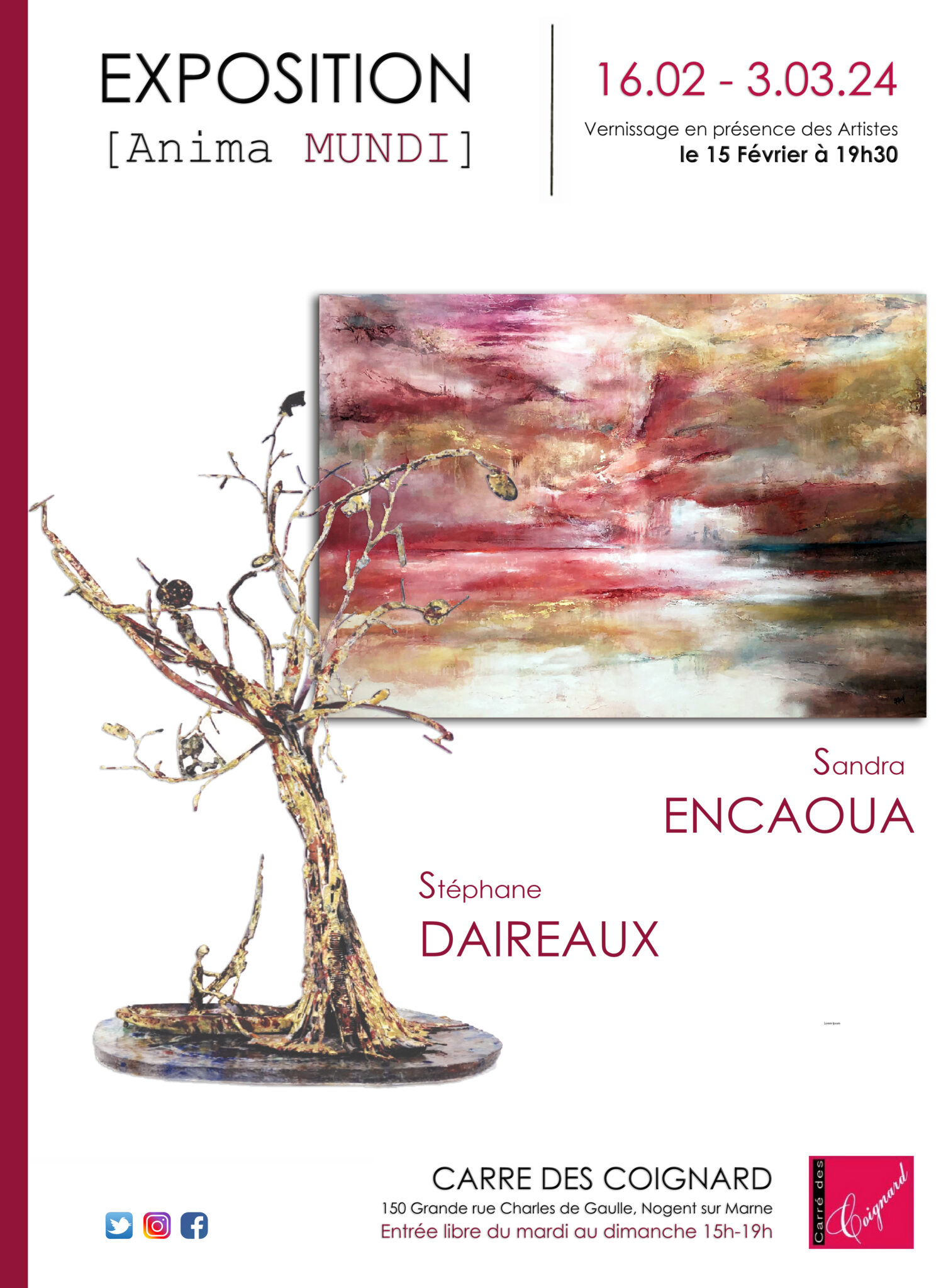 Exposition [Anima MUNDI] Sandra ENCAOUA I Stéphane DAIREAUX