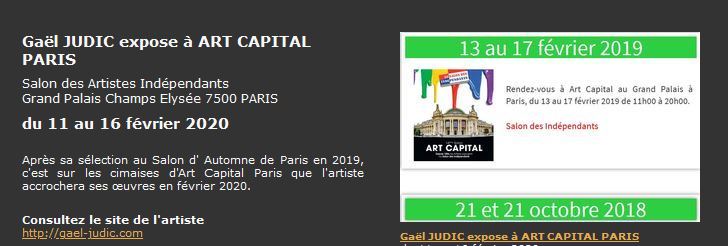 ART CAPITAL SALON DES ARTISTES INDEPENDANTS PARIS
