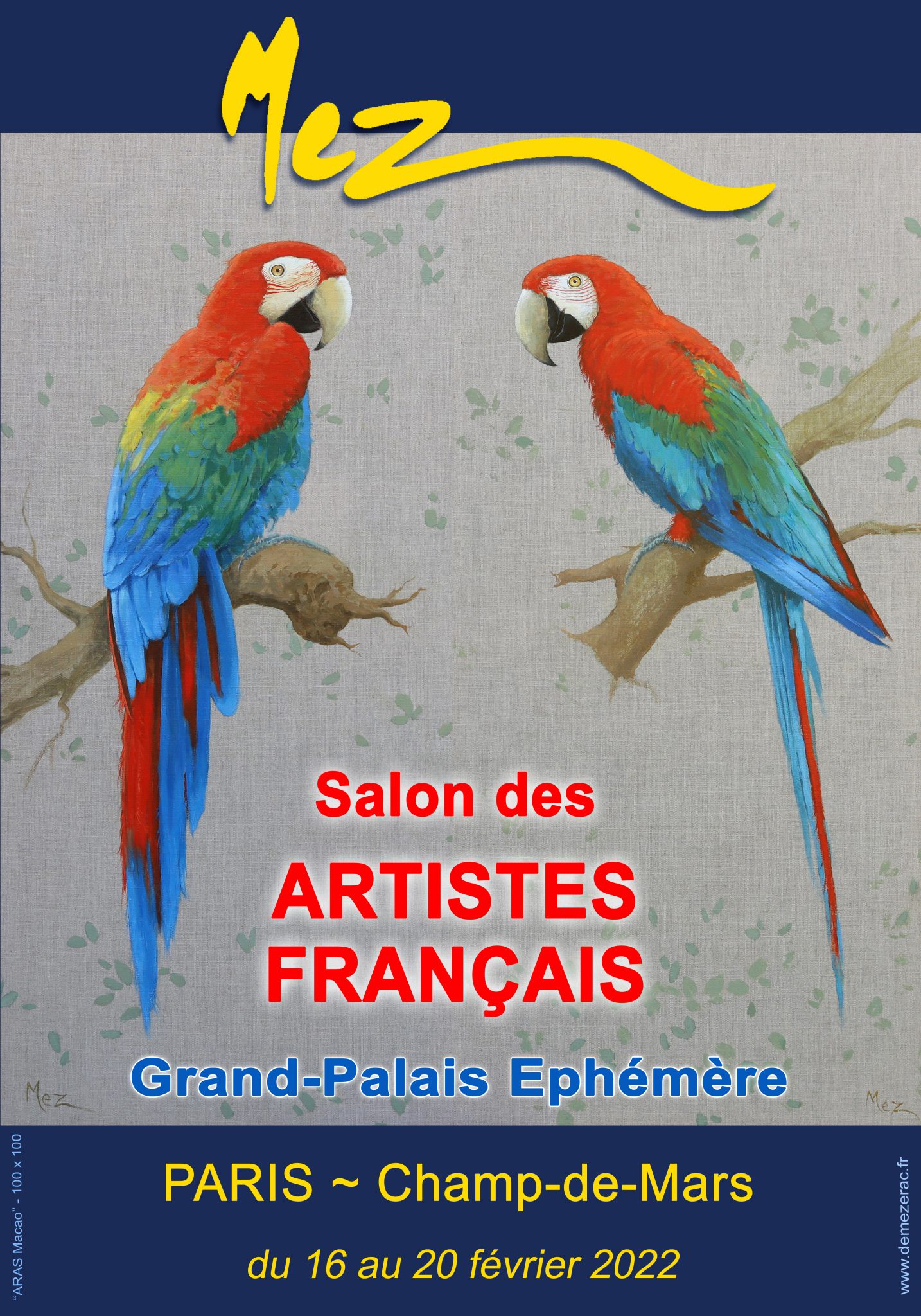 de MEZERAC - MEZ expose au Grand-Palais - Salon des Artistes-Français