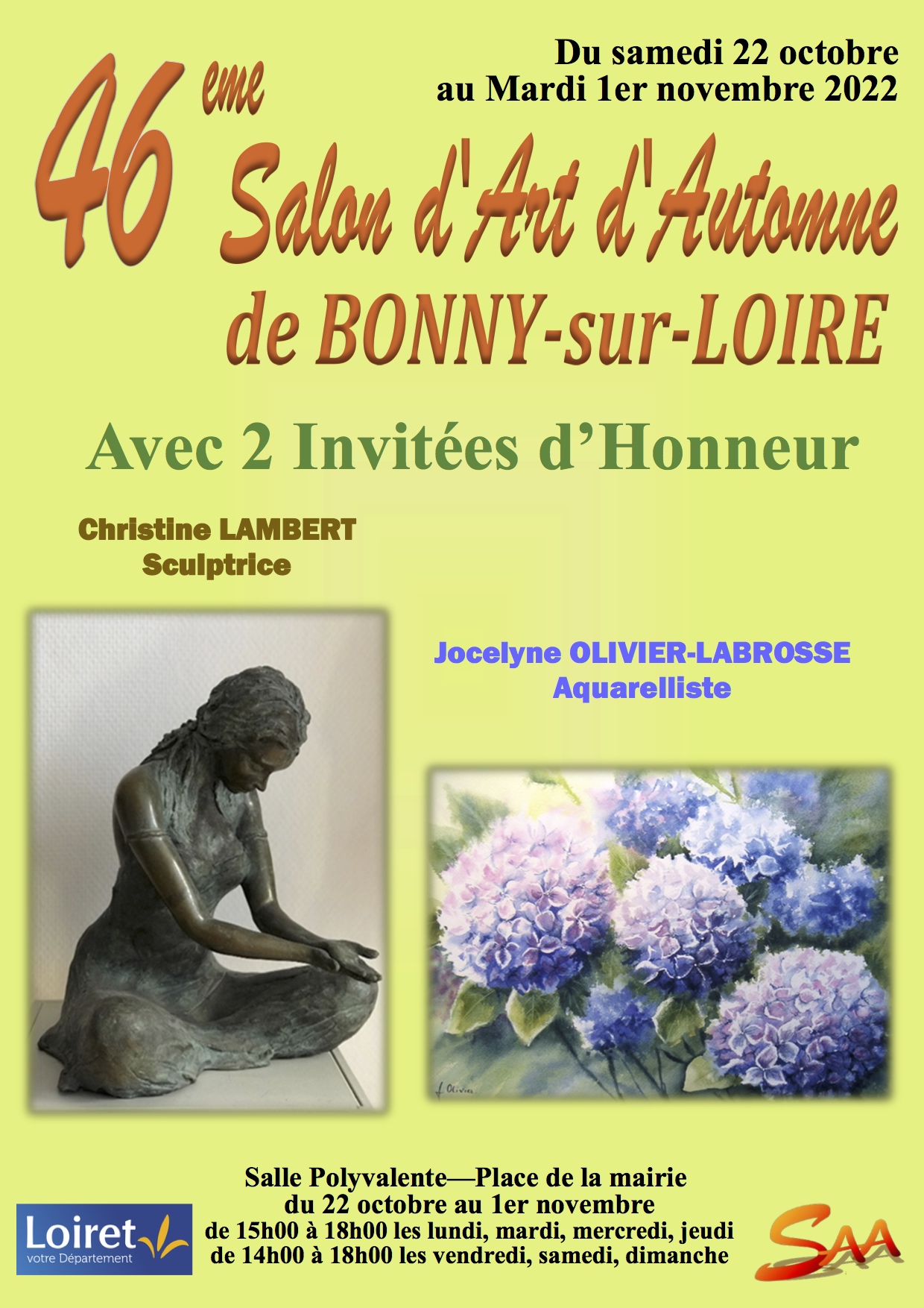 46ème Salon d'Art d'Automne de Bonny-sur-Loire
