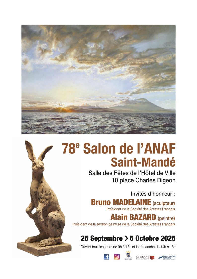 Mies SAVOYE au 78ème SALON de L'ANAF à Saint-Mandé. Vernissage jeudi 25 septembre 18h.