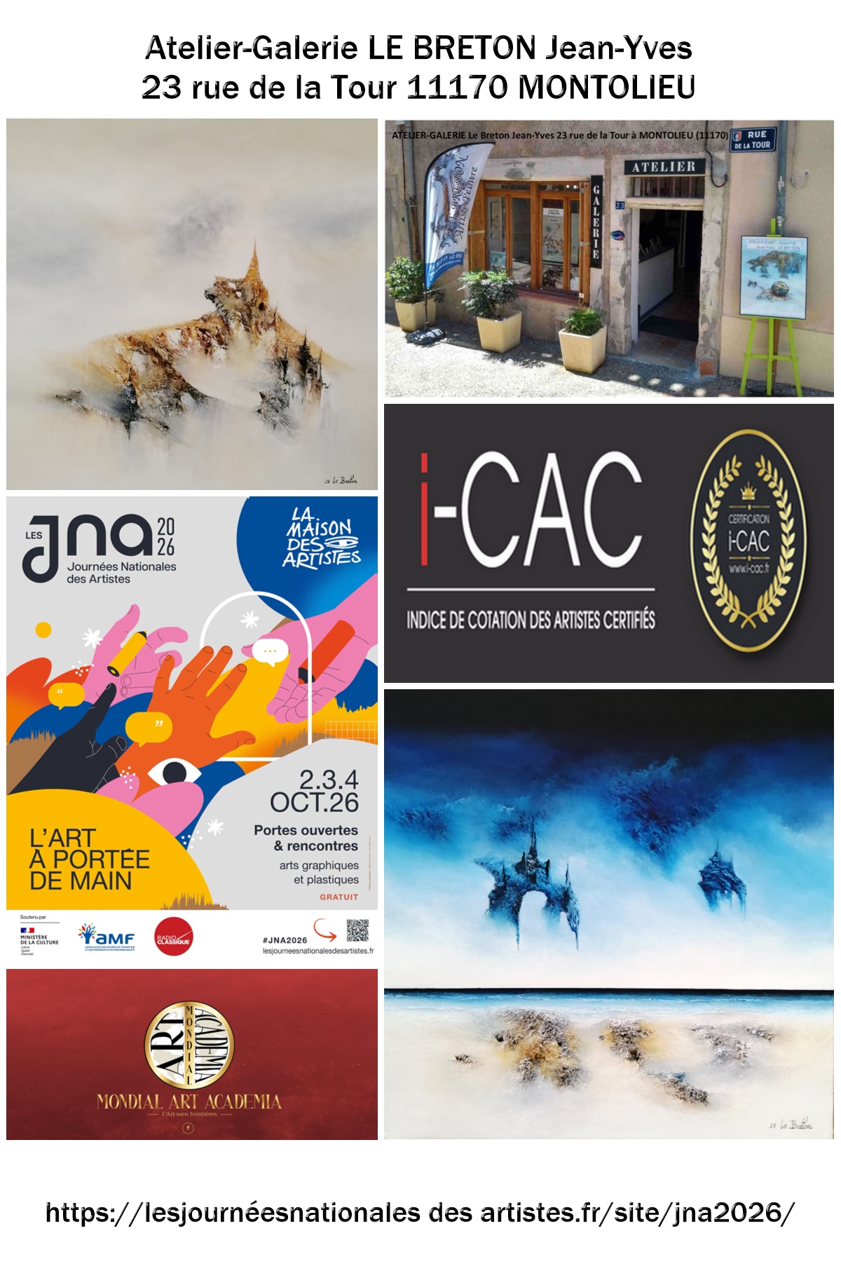 Les JNA - Journées Nationales des Artistes 2026 #02