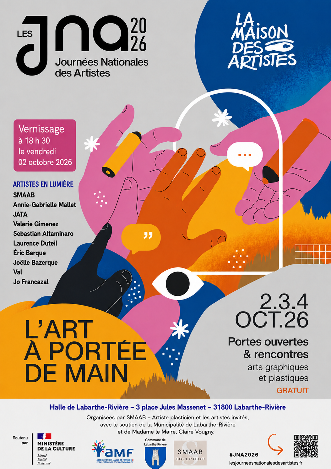 JOURNÉES NATIONALES DES ARTISTES JNA 2026