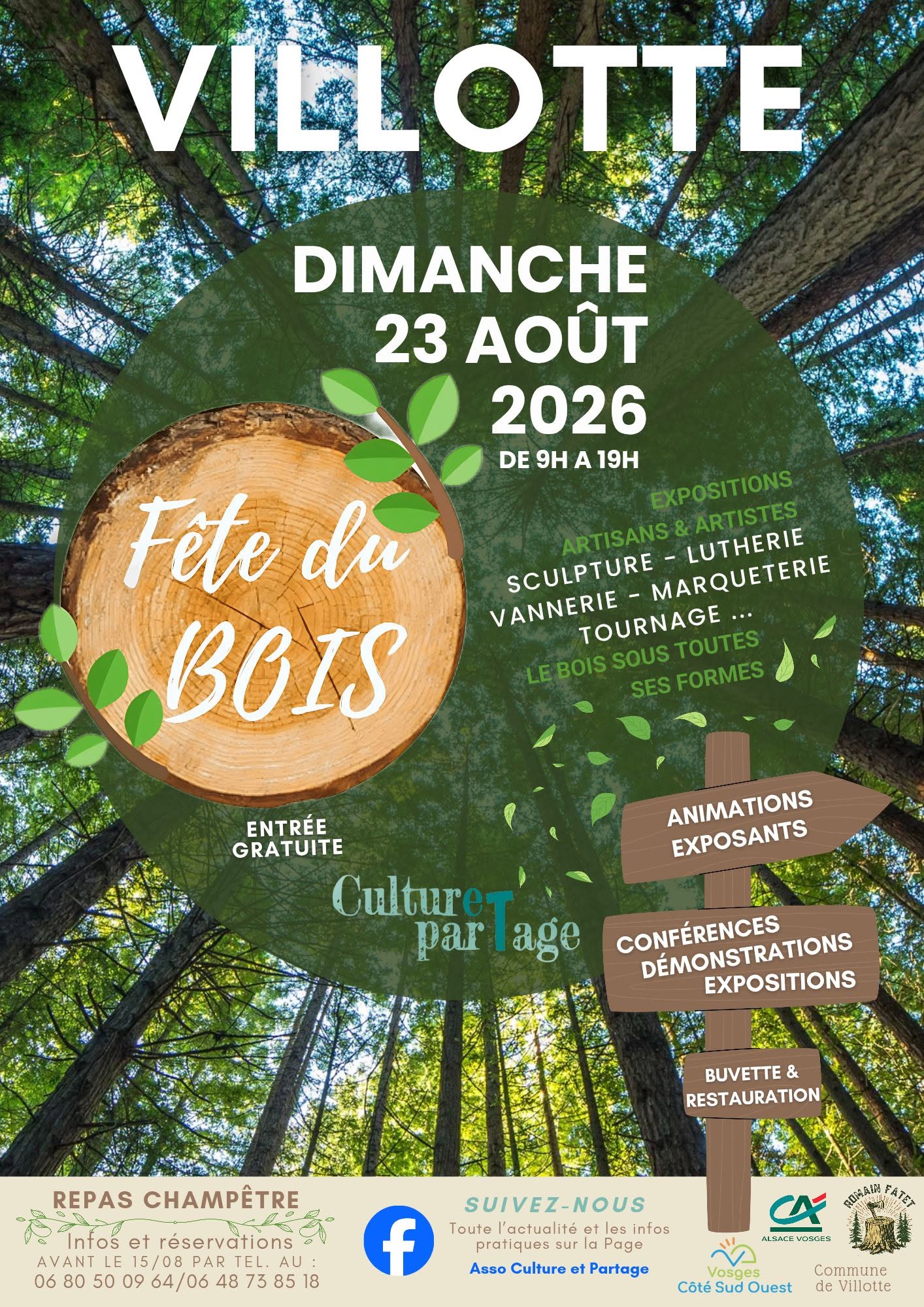 Exposition à la fête du bois