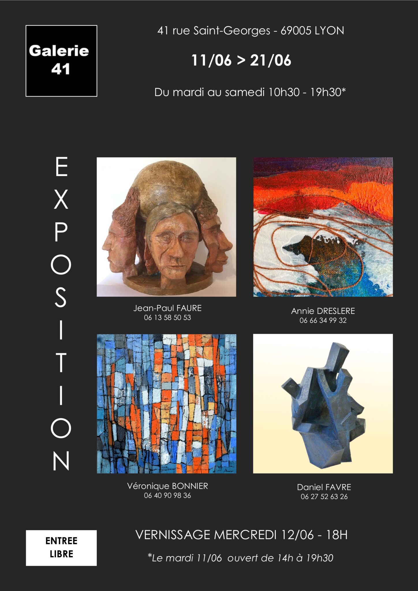 Peintures et sculptures galerie 41