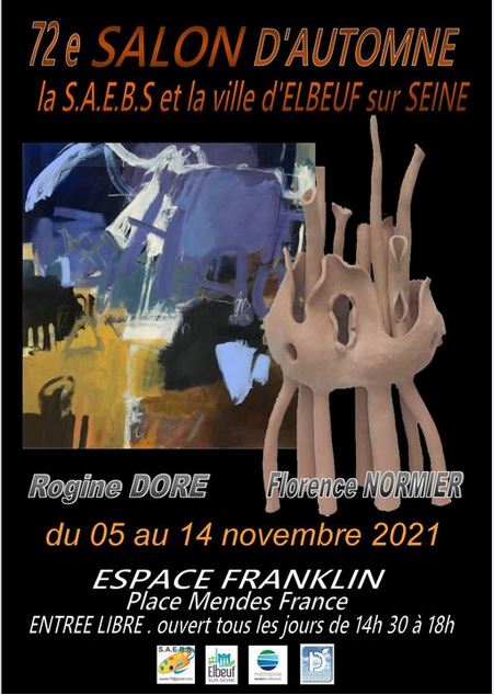 Participation au 72ème salon d'automne, Elbeuf sur Seine (organisé par la SAEBS et la ville d'Elbeuf sur Seine)