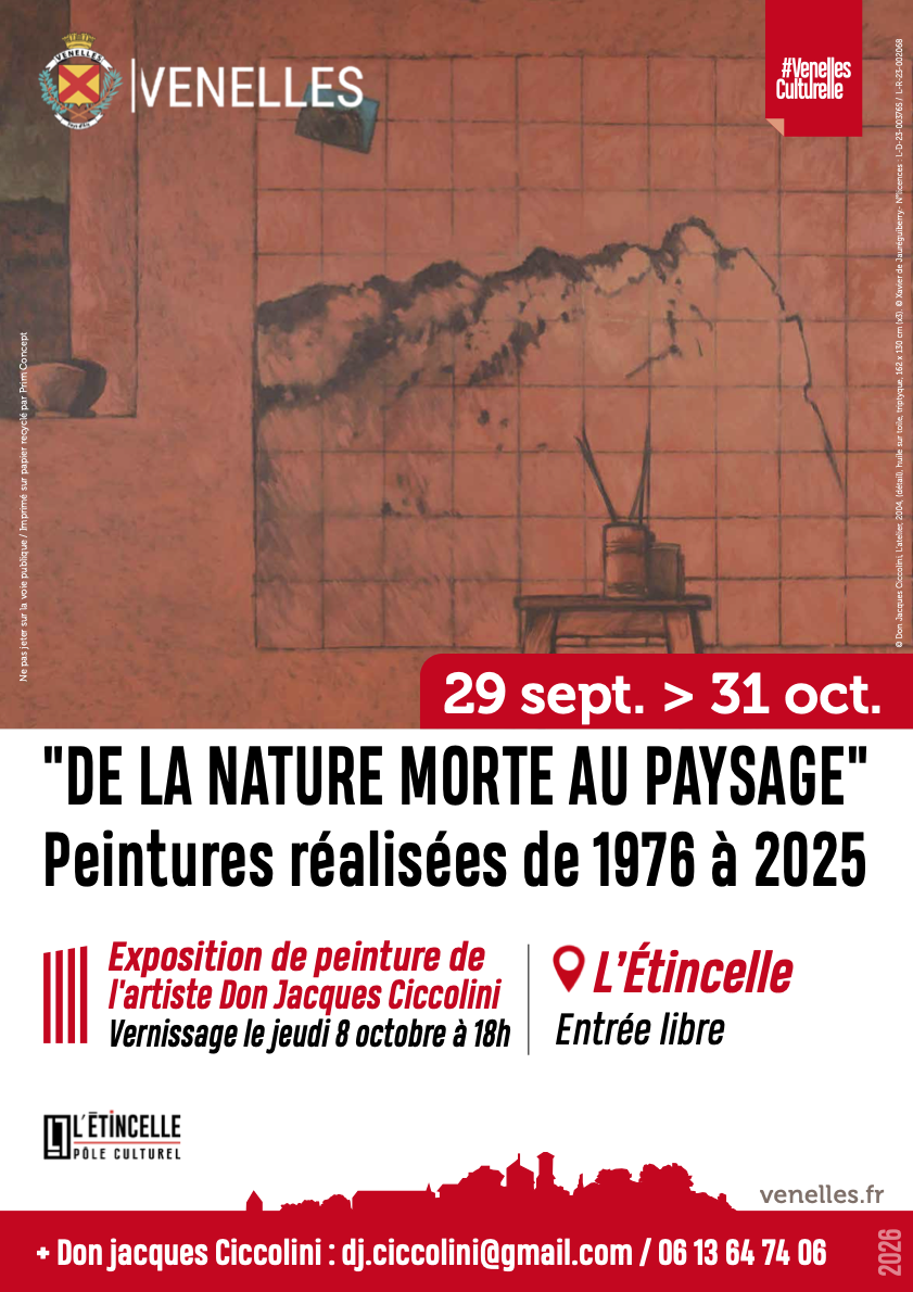 "De la nature morte au paysage", peintures de 1976 à 2025
