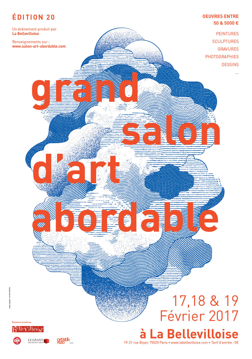 Grand Salon d'Art Abordable à La Bellevilloise 20ème édition