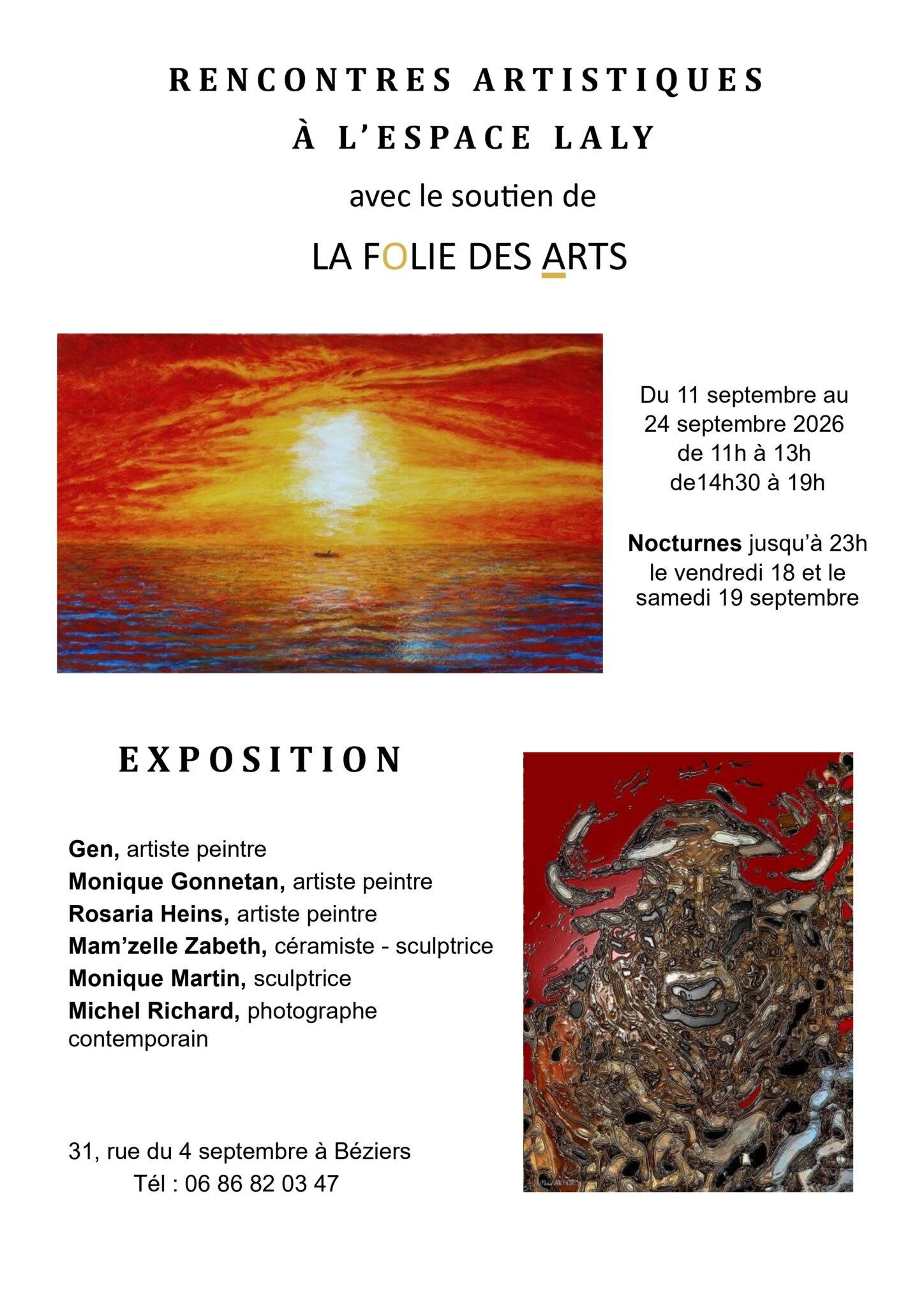 Rencontres artistiquesà l'Espace Lally