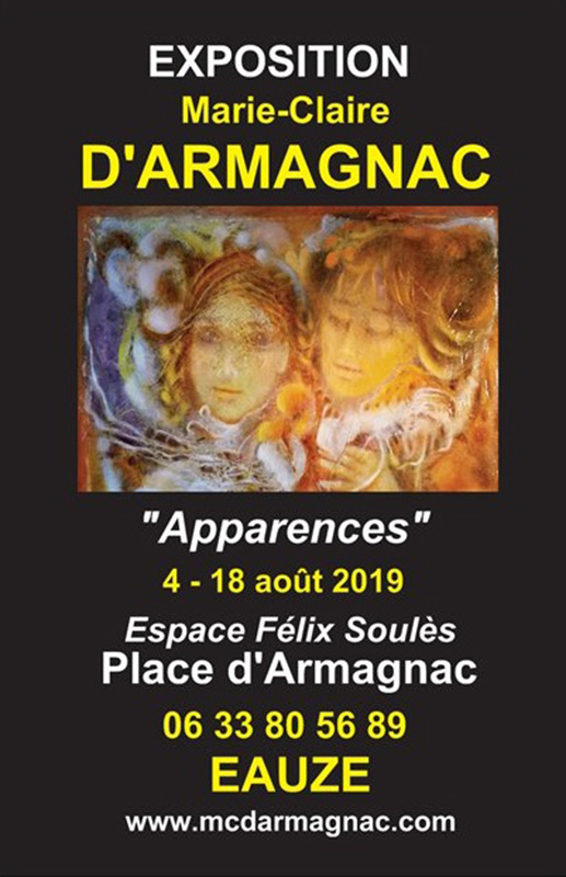 Marie-Claire D'ARMAGNAC EXPOSITION "Apparences"