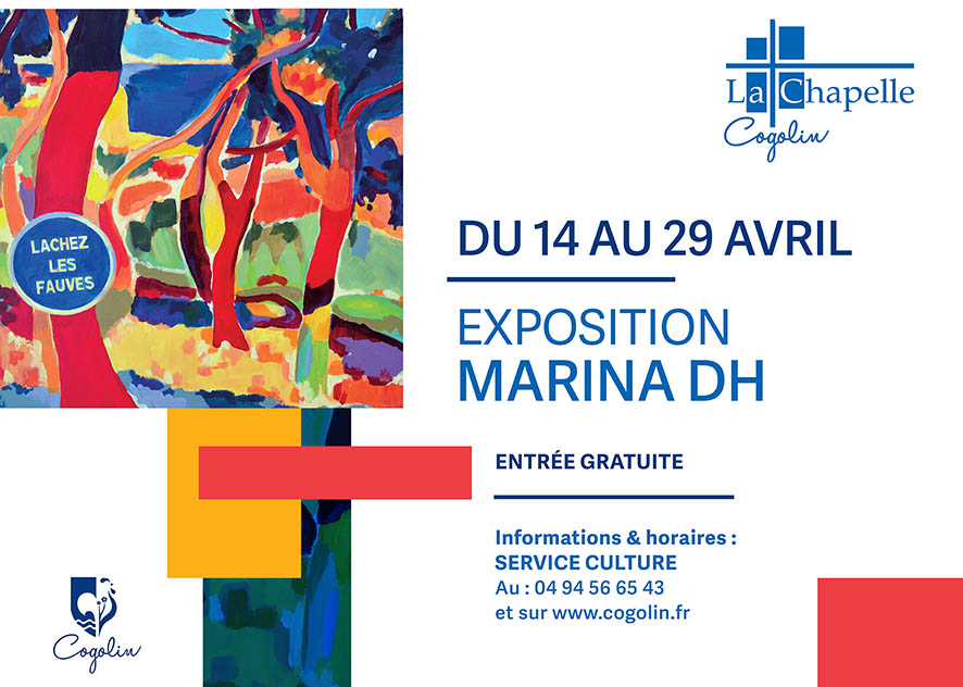 Exposition Marina DH à la chapelle Saint Roch de Cogolin