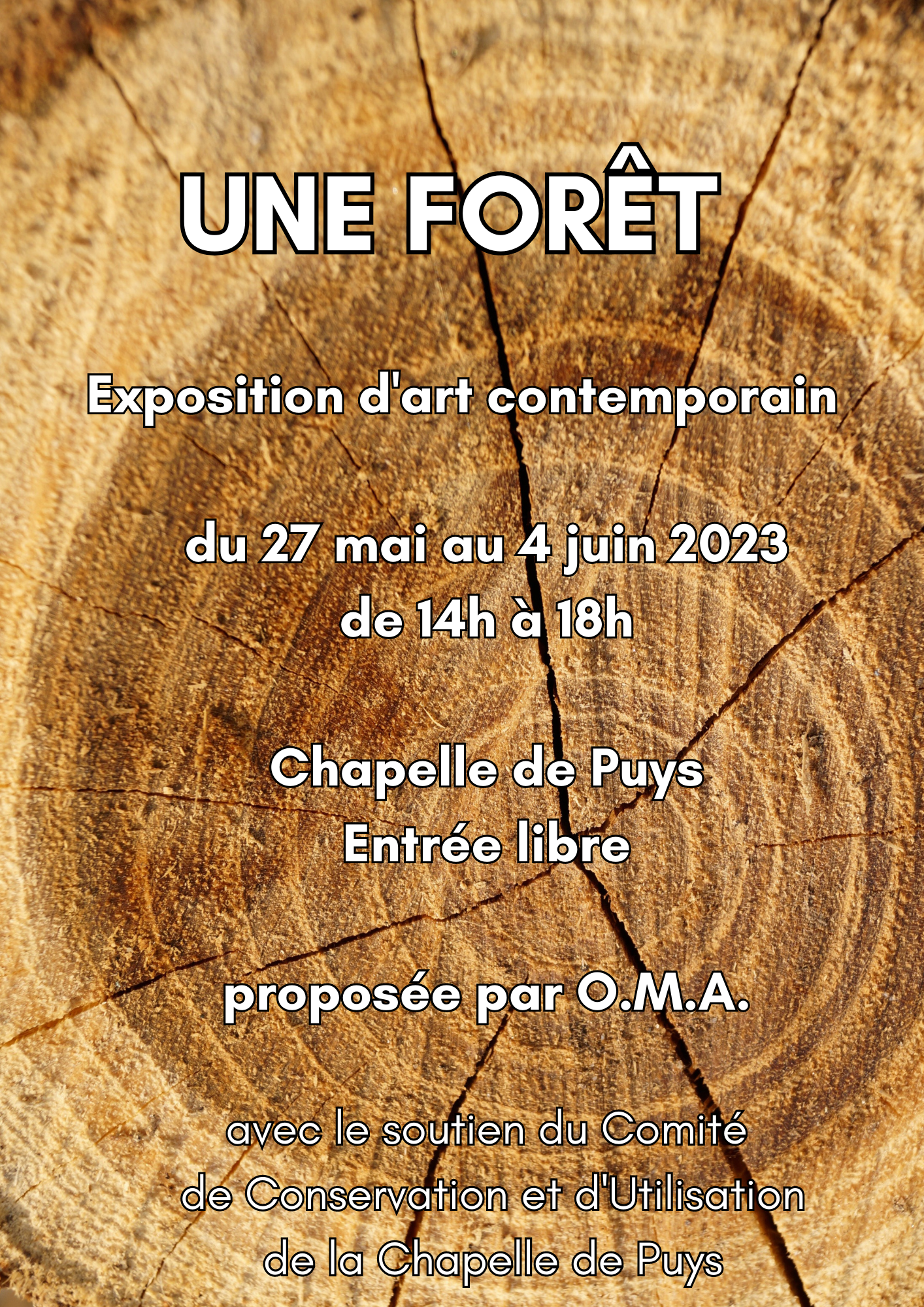 Exposition "Une Forêt" par l'artiste O.M.A.
