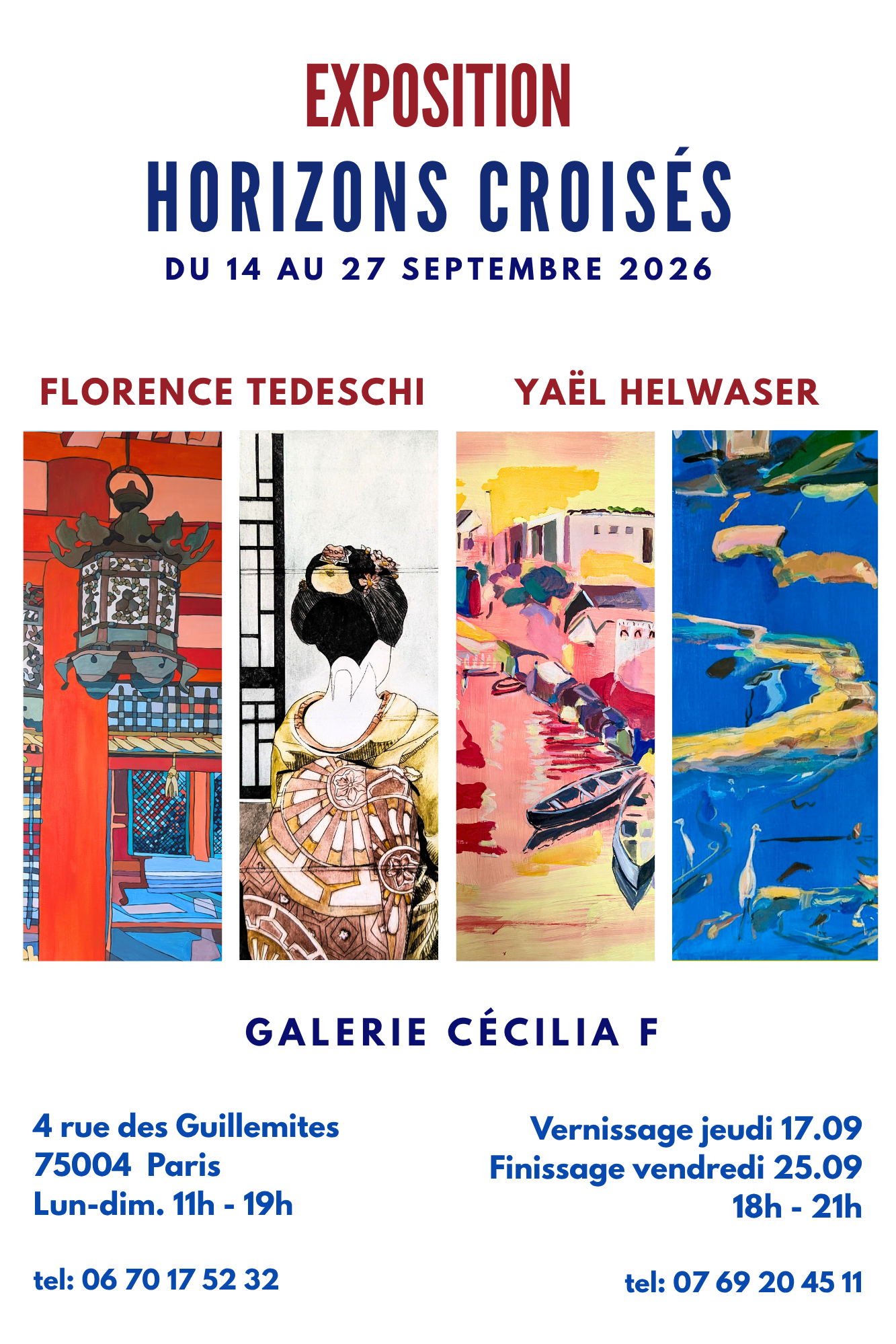 Horizons croisés -Exposition Florence Tedeschi- Yaël Helwasser