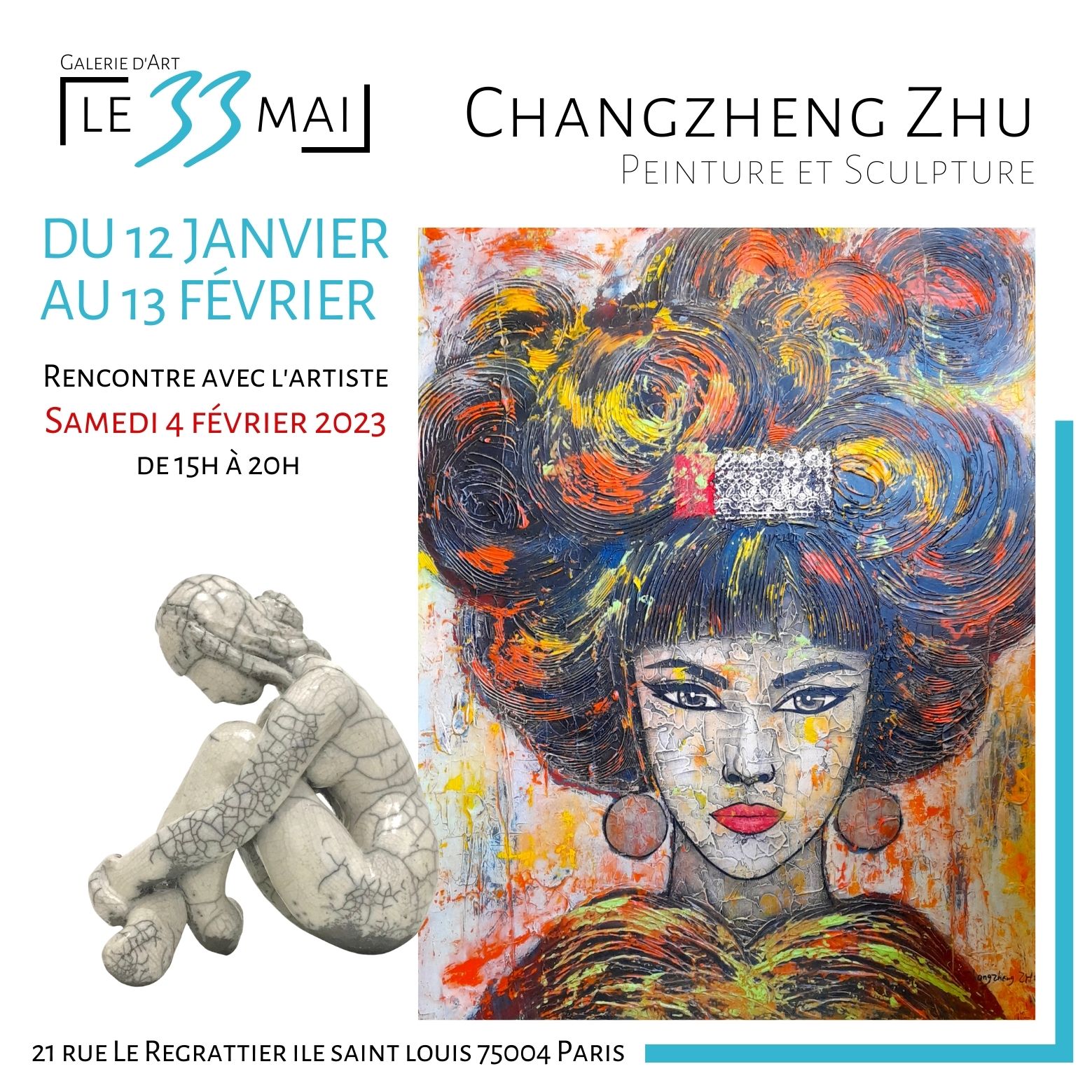 Exposition Peinture et Sculpture Changzheng Zhu