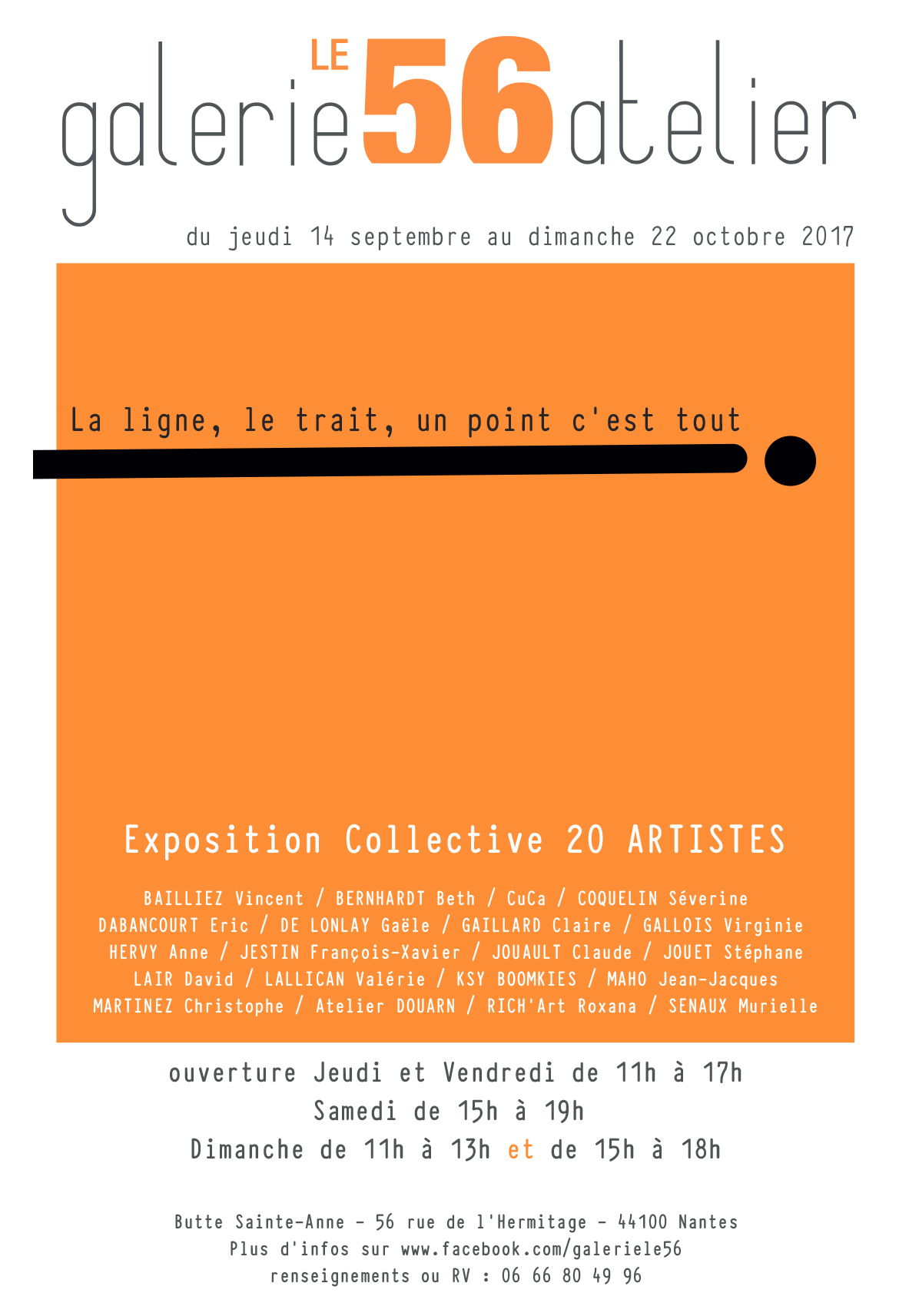 Exposition La ligne, le trait, un point c'est tout..."