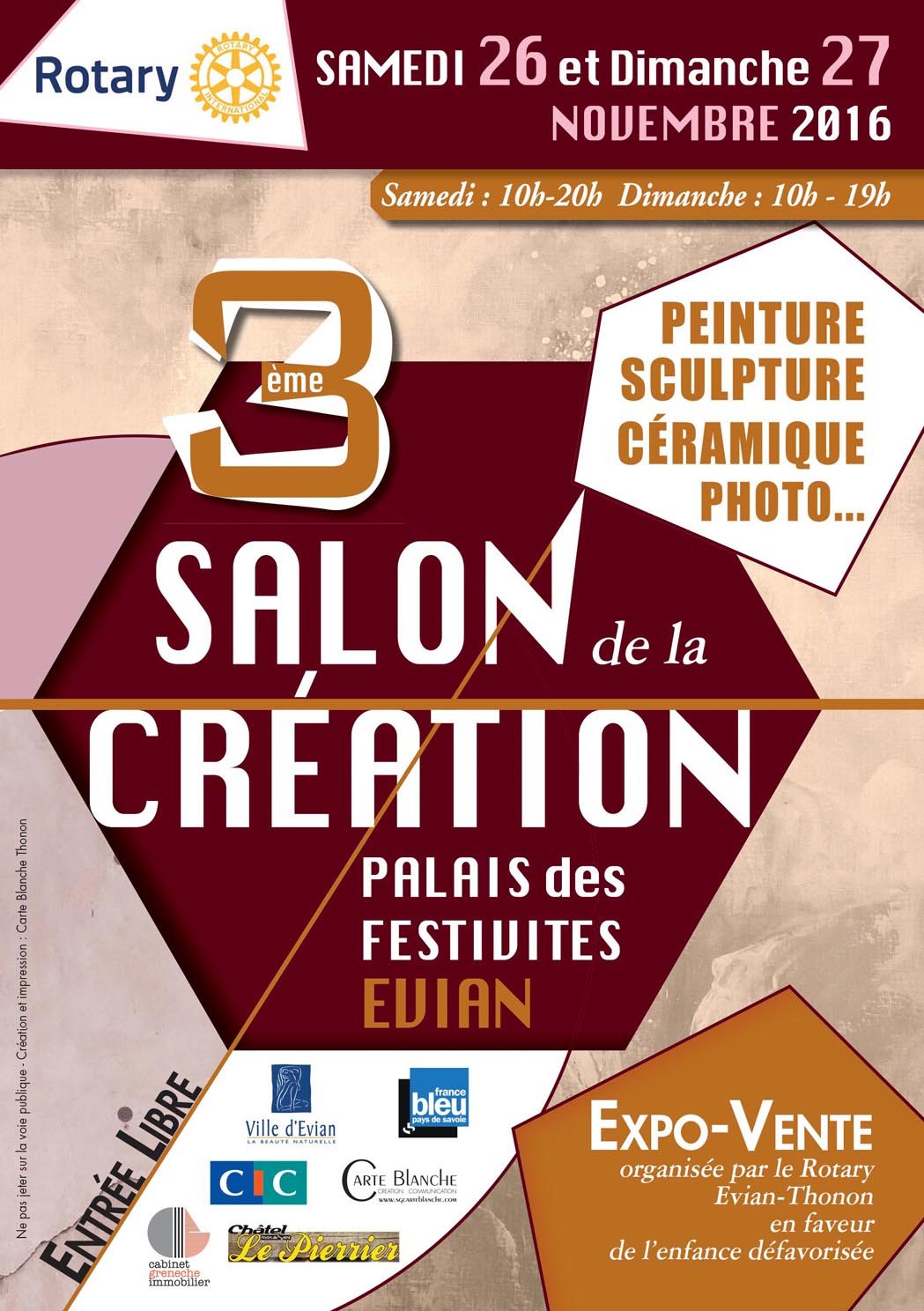 3° SALON DE LA CREATION au Palais des Festivités d'Evian