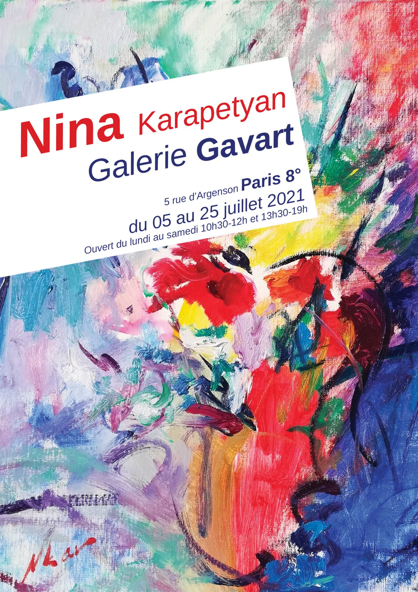 Exposition Nina Nkar, peinture huile sur toile