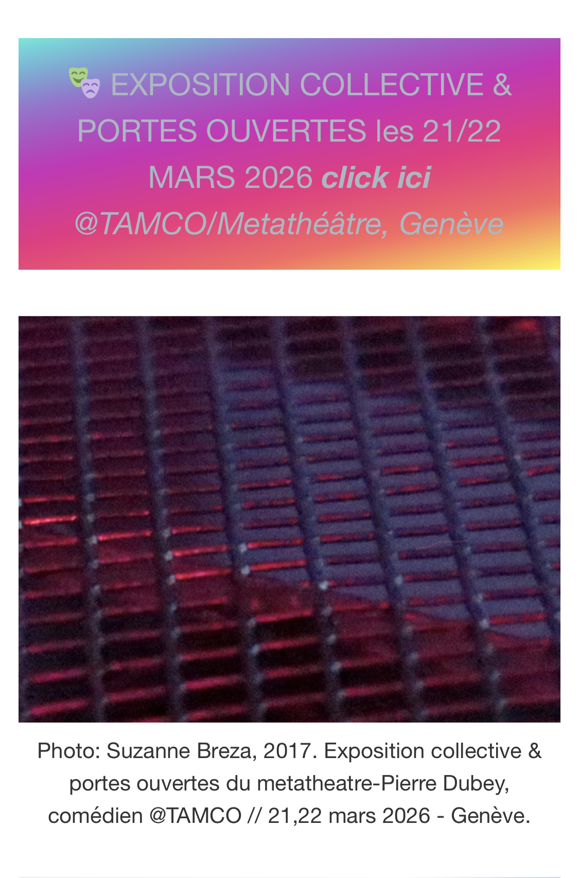 ** EXPOSITION COLLECTIVE & PORTES OUVERTES 21/22 MARS